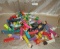 FLAT BOX OF ASSORTED PEZ DISPENSERS - A FEW W/PACKAGES