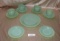 11 PCS. JADEITE FIRE KING SERVING DISHES
