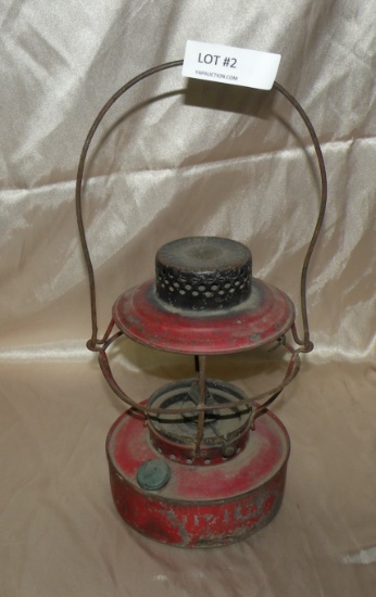 ANTIQUE HANDLAN KEROSENE RAILROAD LANTERN - NO GLOBE