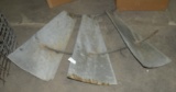 SECTION OF VTG. GALVANIZED WINDMILL HEAD BLADES - WILL NOT SHIP