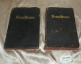 2 PAPERBACK 1909 SWEDISH HYMNAL/SONG BOOKS