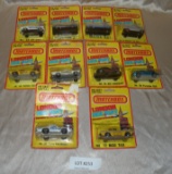 10 LONDON HOLIDAY MATCHBOX TOY VEHICLES W/PACKAGE - 1981, ENGLAND