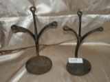 PAIR CAST IRON FREEPORT BUGGY OR WAGON STEPS