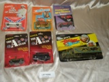 6 ERTL DIECAST METAL TV SHOW THEMED TOYS W/PACKAGES - MOSTLY 1/64 SCALE