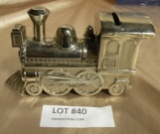 SMALL METAL TRAIN ENGINE COIN BANK