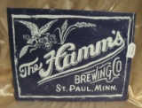 SINGLE-SIDED HAMMS BREWING CO. TIN SIGN