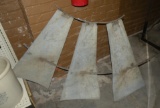 SECTION OF VTG. GALVANIZED WINDMILL HEAD BLADES - WILL NOT SHIP