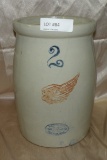 RED WING 2 GALLON STONEWARE CHURN - NO LID - WILL NOT SHIP