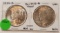 1922-D, 1923-D SILVER PEACE DOLLARS - 2 TIMES MONEY