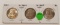 1958, 1960-D, 1961 FRANKLIN HALF DOLLARS - 3 TIMES MONEY