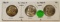 1960-D, 1962, 1962-D FRANKLIN HALF DOLLARS - 3 TIMES MONEY