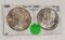 1888, 1889 MORGAN SILVER DOLLARS - 2 TIMES MONEY