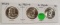 1957-D, 1960-D, 1962-D FRANKLIN HALF DOLLARS - 3 TIMES MONEY