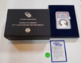 2017 SILVER AMERICAN LIBERTY HIGH RELIEF U.S. MINT MEDAL - GRADED PR70