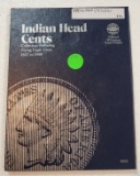 INDIAN HEAD CENTS BOOK W/30 COINS - 1880-1909