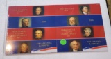 2008, 2009 BU PRESIDENTIAL 1 DOLLAR COIN SETS - BOTH D AND P MINT