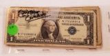 22 ASSORTED 1 DOLLAR SILVER CERTIFICATES