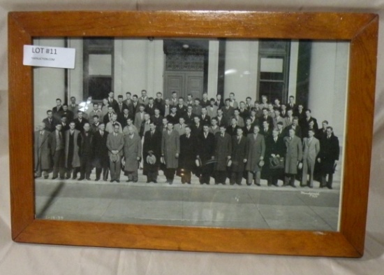 FRAMED 1933 BLACK/WHITE PHOTOGRAPH