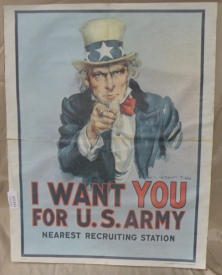 1975 PAPER POSTER  - I WANT YOU FOR U.S. POSTER