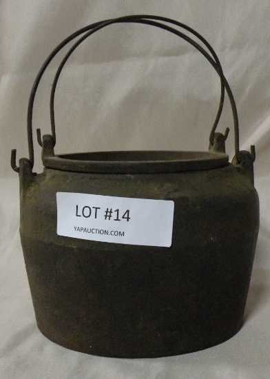 VTG. CAST IRON DOUBLE BOILER SMELTING POT