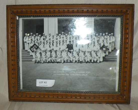 FRAMED 1956 U.S. NAVAL BLACK/WHITE PHOTOGRAPH