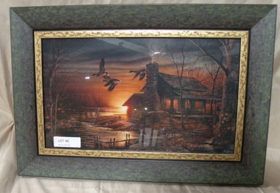 FRAMED TERRY REDLIN WILDLIFE PRINT