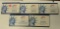 5 U.S. PROOF SETS W/STATE QUARTERS, BOXES - CONSECUTIVE 2004-2008