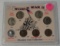 WORLD WAR II OBSOLETE COIN COLLECTION W/PLASTIC CASE