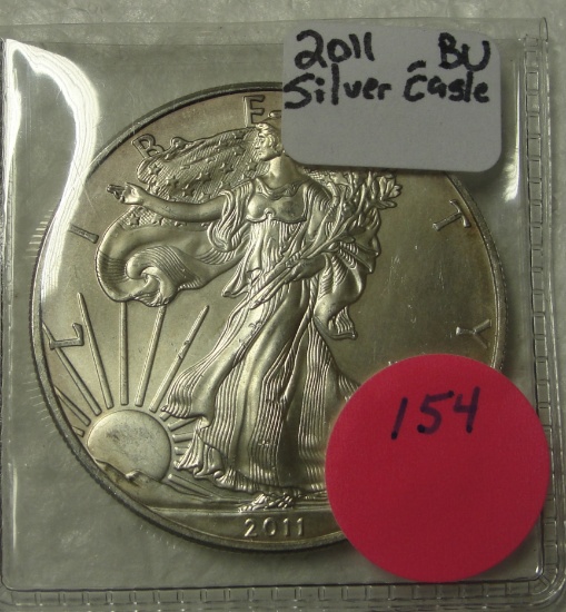 2011 BU SILVER EAGLE DOLLAR