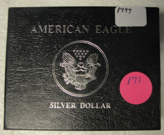 1999 SILVER EAGLE DOLLAR W/BOX
