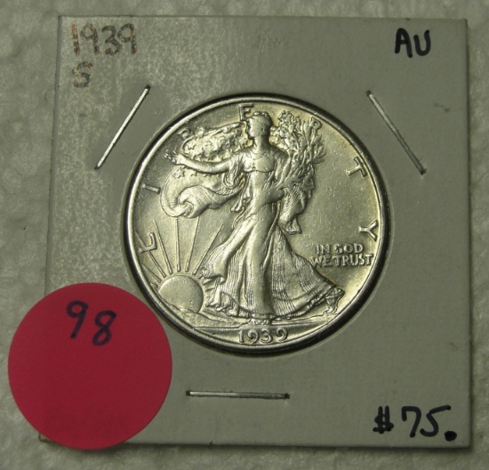 1939-S WALKING LIBERTY HALF DOLLAR