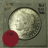 1878-8TF BU MORGAN SILVER DOLLAR