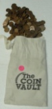 APPROX. 500 UNSEARCHED WHEAT PENNIES - ESTIMATED BY WEIGHT