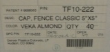 2 SEALED BOXES 5 X 5 INCH VINYL FENCE ALMOND CLASSIC VEKA CAPS - 2 TIMES MONEY