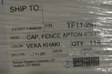 9 SEALED BOXES 4 X 4 INCH VINYL FENCE KHAKI APRON VEKA CAPS - 9 TIMES MONEY