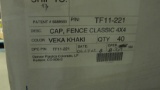 10 SEALED BOXES 4 X 4 INCH VINYL FENCE KHAKI CLASSIC VEKA CAPS - 10 TIMES MONEY