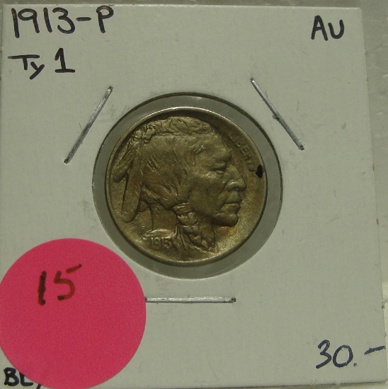 1913 TYPE 1 BUFFALO NICKEL