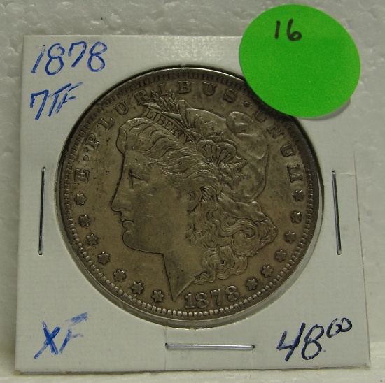 1878 - 7 TAIL FEATHERS - MORGAN SILVER DOLLAR