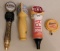 4 ASSORTED BEER KEG TAPS - GUINESS, BLUE MOON, SAM ADAMS, SHINER