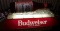 BUDWEISER BOTTLE POOL TABLE LIGHT - WORKS