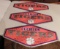 3 CLEMSON TIGERS TIN TACKER SIGNS