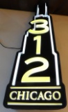 312 CHICAGO LIGHTED SIGN - WORKS