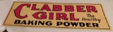 DOUBLE-SIDED CLABBER GIRL BAKING POWDER TIN TACKER SIGN