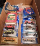 FLAT BOX W/APPROX. 10 ASSORTED HOT WHEELS TOYS