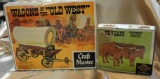 CRAFT MASTER WAGON & OX TEAM OLD WEST MODEL KITS W/BOXES