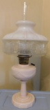 ALADDIN MODEL B LINCOLN DRAPE OIL LAMP W/SHADE, CHIMNEY