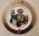 4 PLASTIC FALSTAFF PLATES - ALL SAME DESIGN