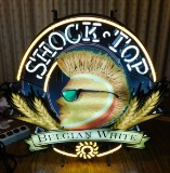 SHOCKTOP BELGIAN WHITE NEON SIGN - WORKS