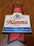 HAMM'S BEER PLASTIC SIGN