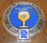 PABST BLUE RIBBON PLASTIC SIGN